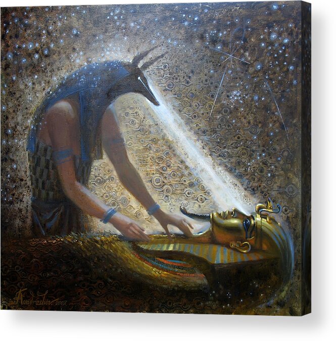 Egypt Acrylic Print featuring the painting Wake Up by Valentina Kondrashova