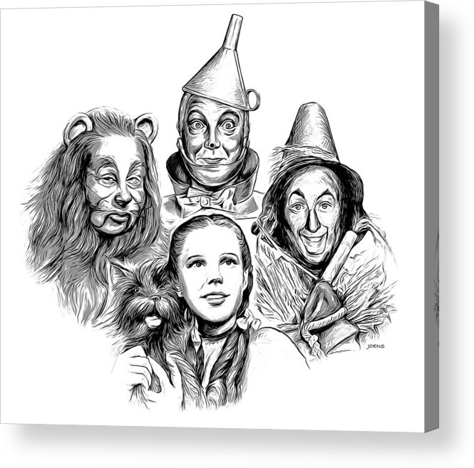 Wizard Of Oz Acrylic Print featuring the digital art Wizard of Oz #1 by Greg Joens