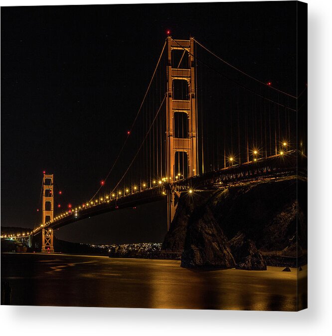 America Acrylic Print featuring the photograph Golden Gate Bridge 2 by Teresa Wilson