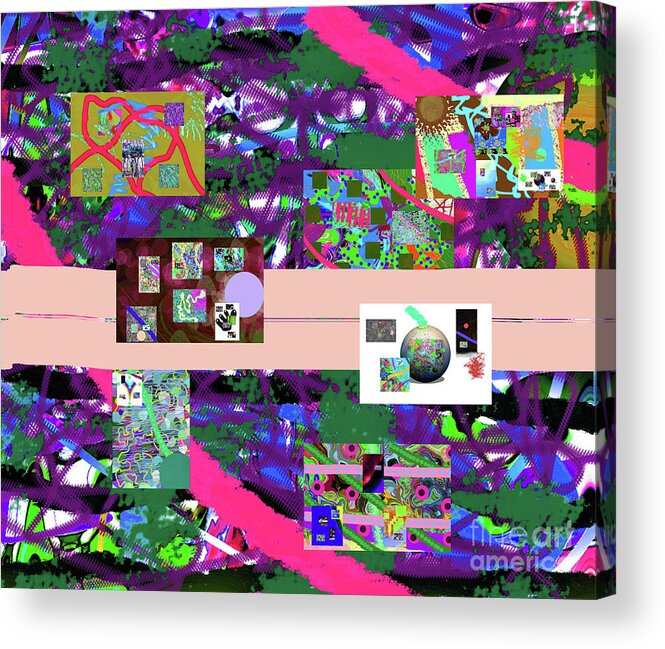 Walter Paul Bebirian Acrylic Print featuring the digital art 9-17-2015dabcdefgh by Walter Paul Bebirian