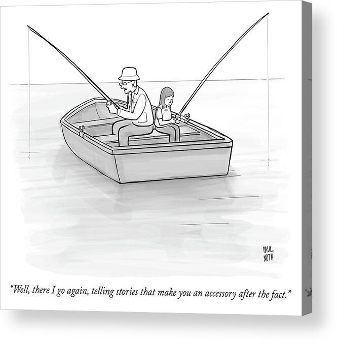 well Acrylic Print featuring the drawing Accessory After The Fact by Paul Noth