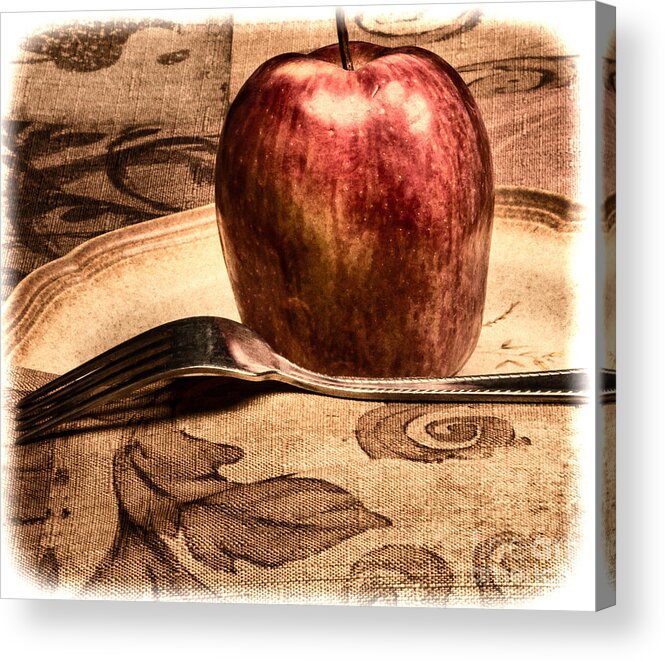 Apple Acrylic Print featuring the photograph Apple by Lawrence Burry