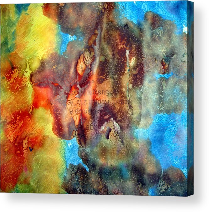 Abstract Acrylic Print featuring the painting Art Leigh Odom 0005 by Leigh Odom