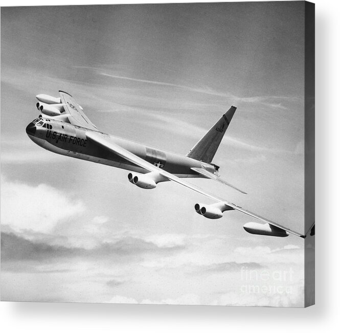 1950s Acrylic Print featuring the photograph B-52e Us Air Force Strato Fortress by H. Armstrong Roberts/ClassicStock