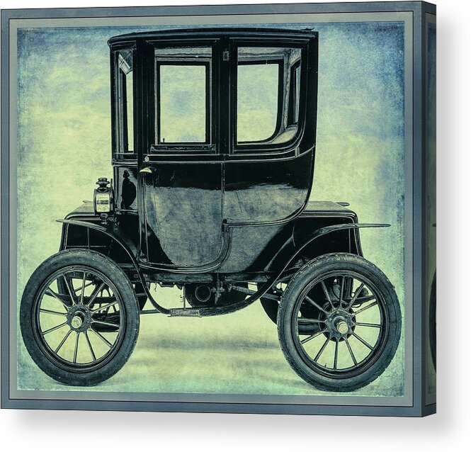 Baker Acrylic Print featuring the mixed media Baker - Electric Coupe - 1912 by Maciek Froncisz