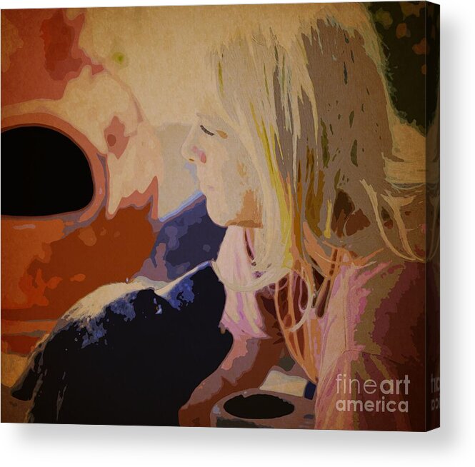 Woman With Dog Acrylic Print featuring the photograph Best Friends by Beth Wiseman
