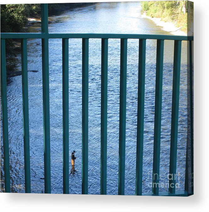 Rogue Acrylic Print featuring the photograph Beyond Bars on the Rogue by Marie Neder
