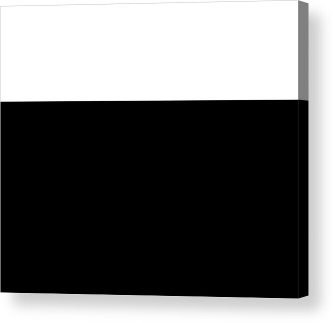 Black And White Acrylic Print featuring the digital art Black and White Colorblock by Marianna Mills