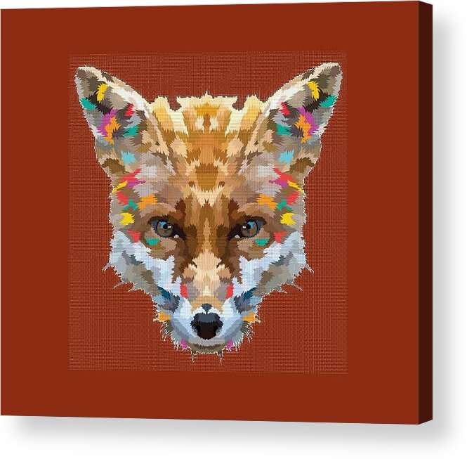 Foxes Acrylic Print featuring the painting Brerr Fox T-shirt by Herb Strobino