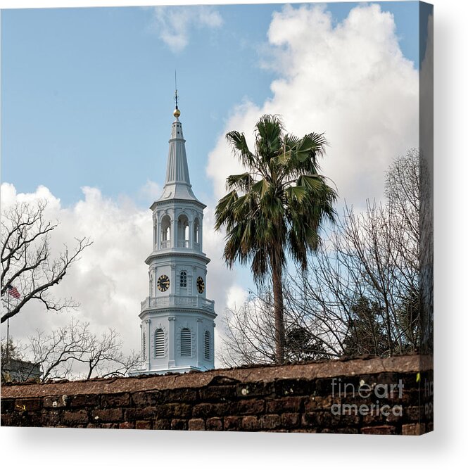Church Acrylic Print featuring the photograph Charleston Contrast by Dale Powell