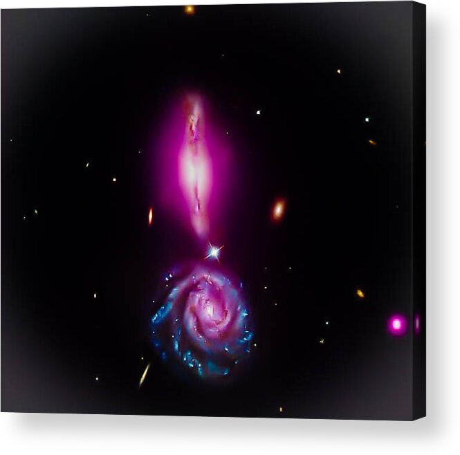 Space Acrylic Print featuring the photograph Cosmic Exclamation Point by Britten Adams