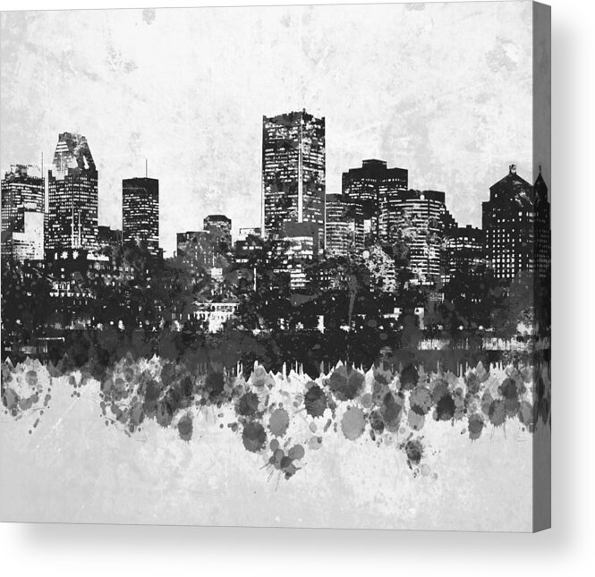 City Acrylic Print featuring the mixed media Design 47 by Lucie Dumas