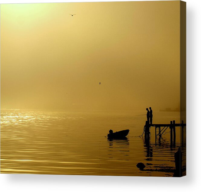 Bay Eskifjordur Iceland Acrylic Print featuring the photograph Dream by Jon Palmason