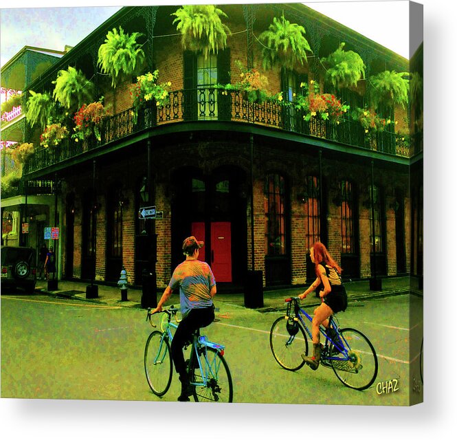 New Or Lens Acrylic Print featuring the photograph French Quarter Flirting On The Go by CHAZ Daugherty