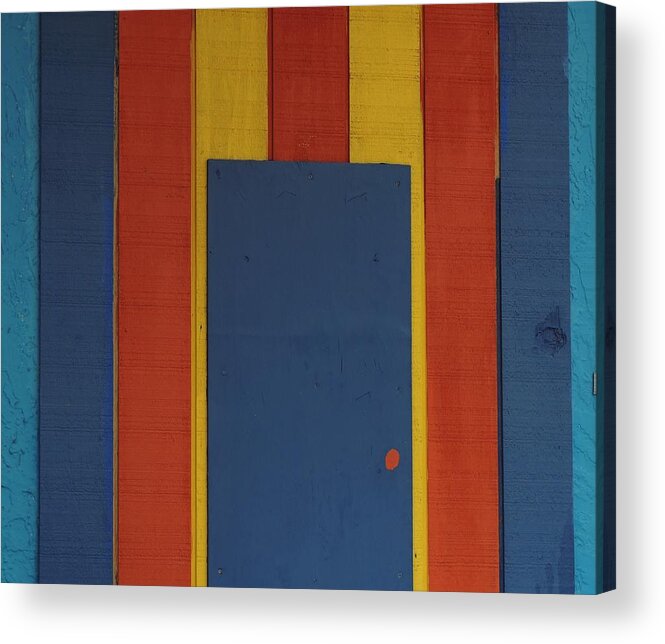 Bright Coloured Geometric Abstract Acrylic Print featuring the photograph Geometric Vibes by Denise Clark