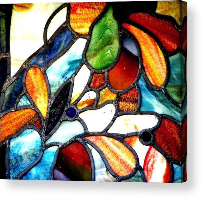 Stained Glass Acrylic Print featuring the photograph Gettysburg College Chapel Window by Angela Davies