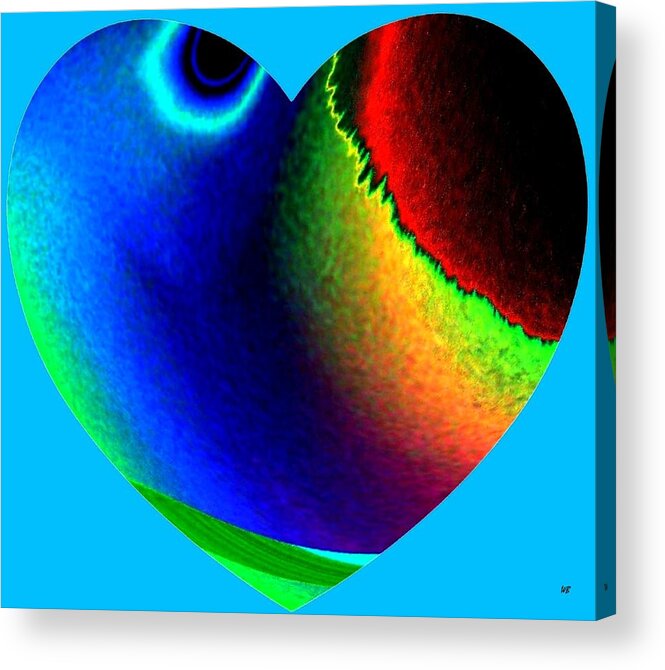 Heart Acrylic Print featuring the digital art Heartline 2 by Will Borden
