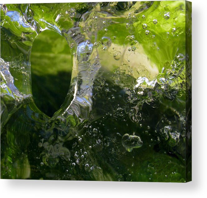 Ice Acrylic Print featuring the photograph Ice Window by Sami Tiainen