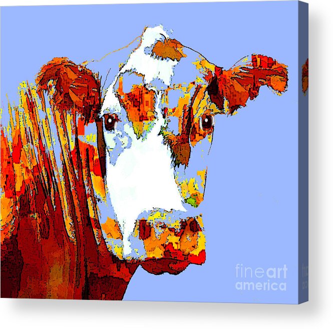 Cow Acrylic Print featuring the photograph Purple Cow by Joyce Creswell