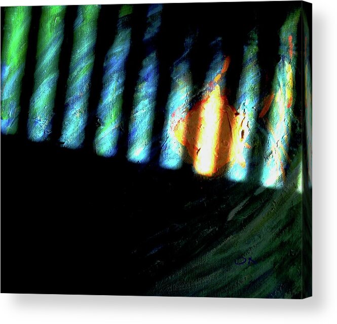 Abstract Acrylic Print featuring the photograph Light Plaly by Sherry Killam