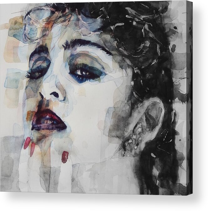 Madonna Acrylic Print featuring the painting Madonna Art - Like A Prayer by Paul Lovering
