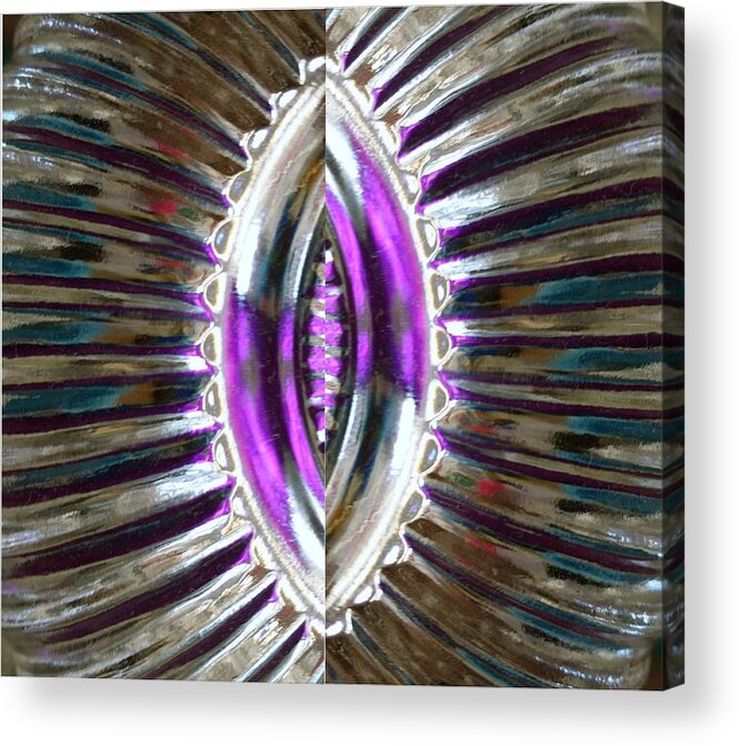 Shiny Acrylic Print featuring the digital art Patch Graphic series #44 by Scott S Baker