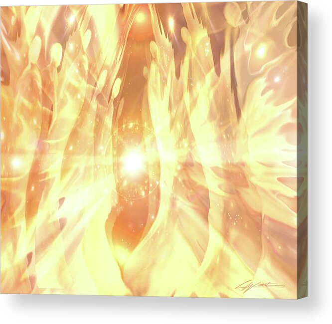 Peace Acrylic Print featuring the digital art Peace by Lucy West