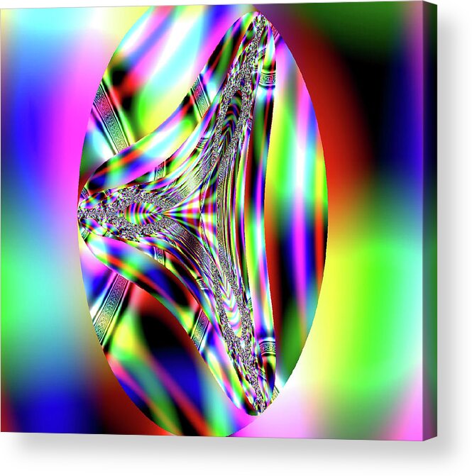 Rainbow Acrylic Print featuring the digital art Prism by Kelly Dallas
