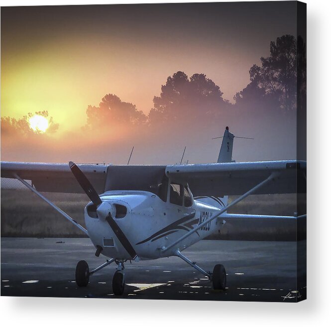 Fog Acrylic Print featuring the photograph Radiation Fog in the Early Morning by Phil And Karen Rispin