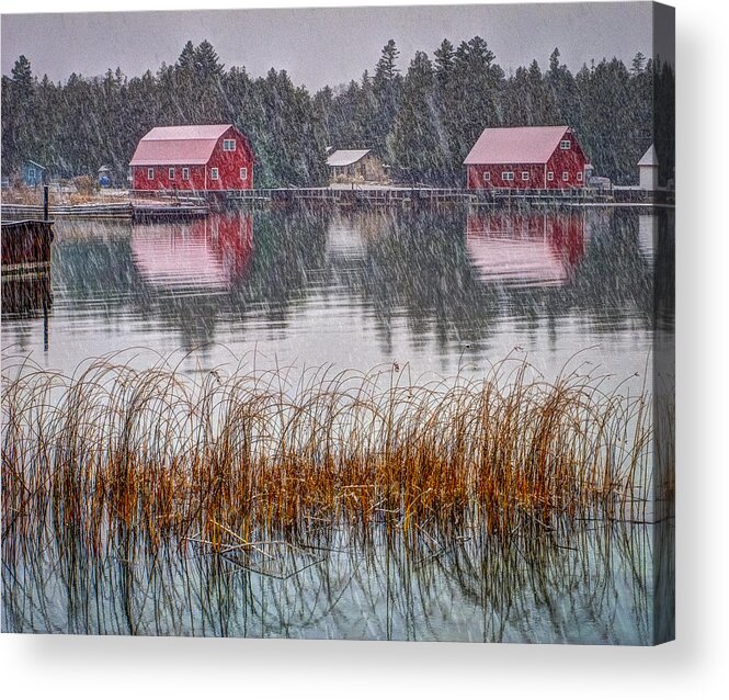 David Heilman Acrylic Print featuring the photograph Red Reflection by David Heilman