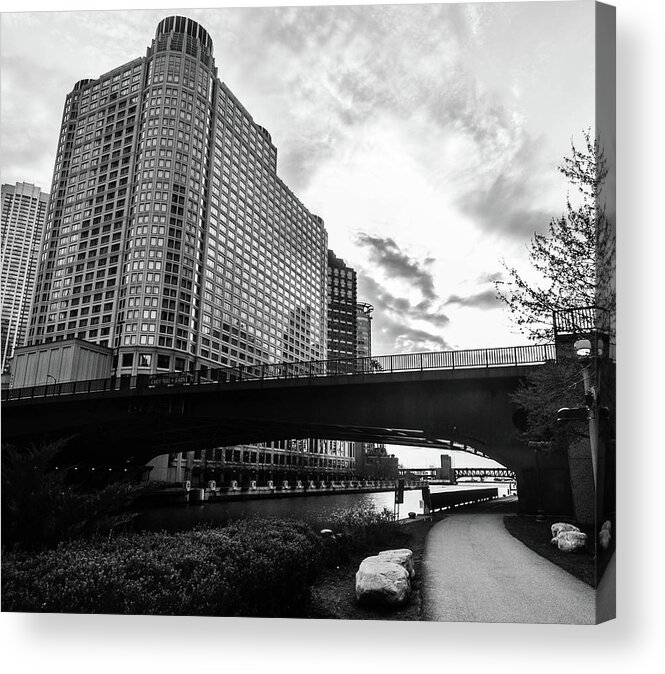 Chicago Acrylic Print featuring the photograph Strolling in the Chi by D Justin Johns