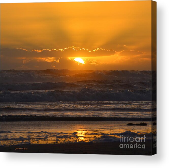 Beach Prints Acrylic Print featuring the photograph Sunrise - In excelsis Deo by Julianne Felton