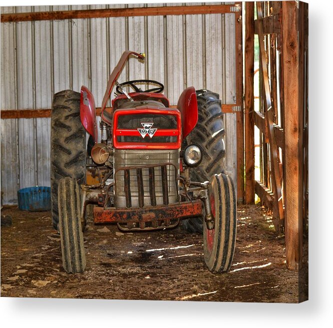 Farm Acrylic Print featuring the photograph Tractor by Joseph Caban