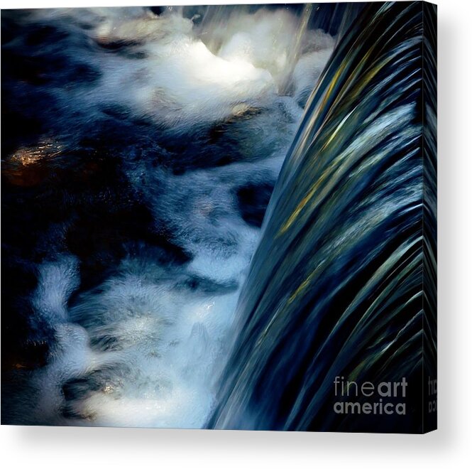Water Acrylic Print featuring the photograph Waterfall by Elaine Manley