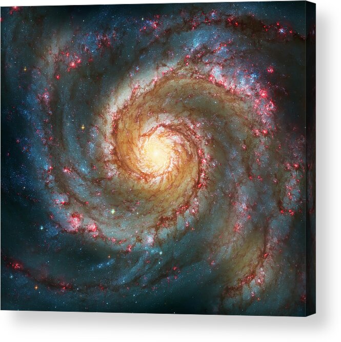 #faatoppicks Acrylic Print featuring the photograph Whirlpool Galaxy by Jennifer Rondinelli Reilly - Fine Art Photography