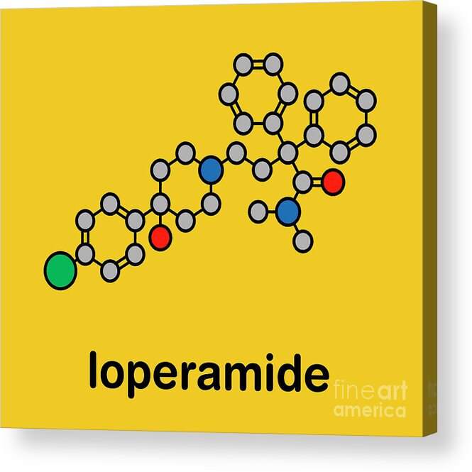 Loperamide Acrylic Print featuring the photograph Loperamide Diarrhoea Drug #1 by Molekuul/science Photo Library