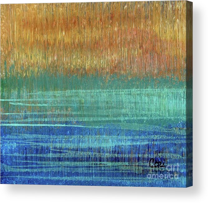Luminous Acrylic Print featuring the painting Abstract 1001 - Art by Cori by Corinne Carroll