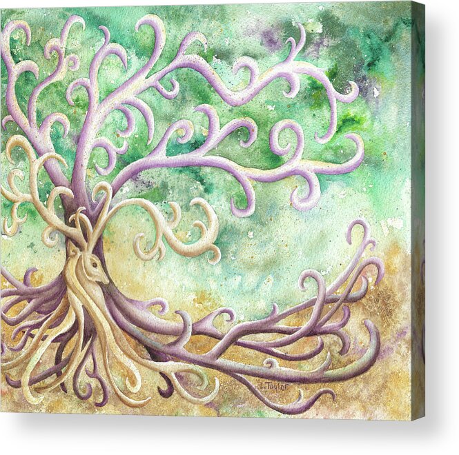Celtic Acrylic Print featuring the painting Celtic Culture by Lori Taylor
