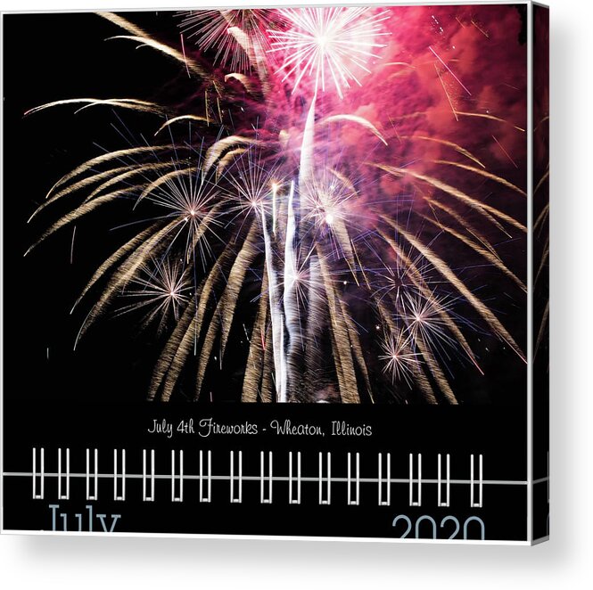 2020 Acrylic Print featuring the photograph July 2020 Classic Calendar Preview by Joni Eskridge