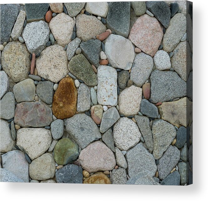 Mexico Acrylic Print featuring the photograph Rock Wall Pattern by Jean Noren