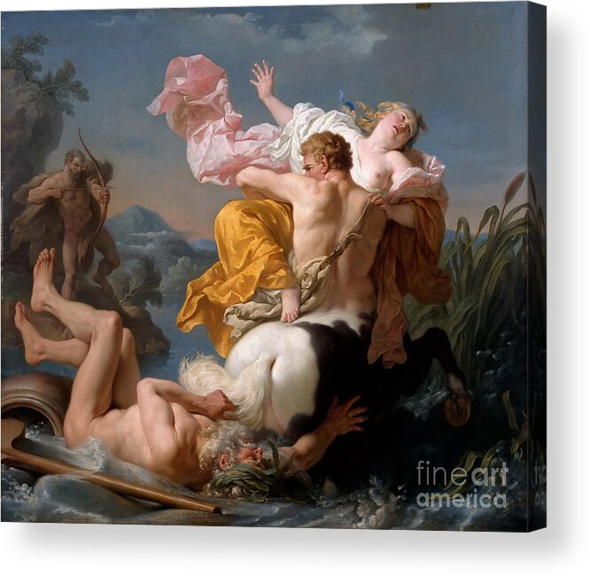 Oil Painting Acrylic Print featuring the drawing The Abduction Of Deianeira by Heritage Images