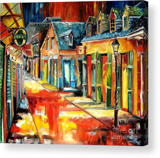 New Orleans Acrylic Print featuring the painting Toulouse Street, New Orleans by Diane Millsap
