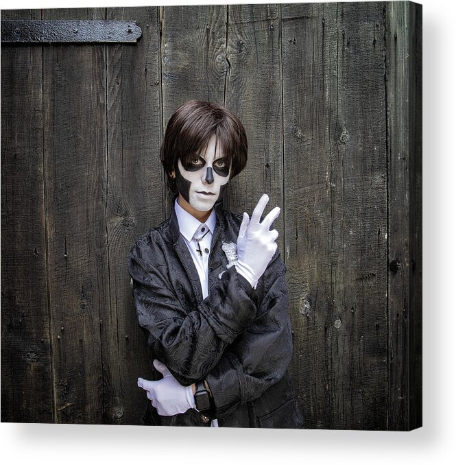 Goth Acrylic Print featuring the photograph Who Me by Daniel Springgay