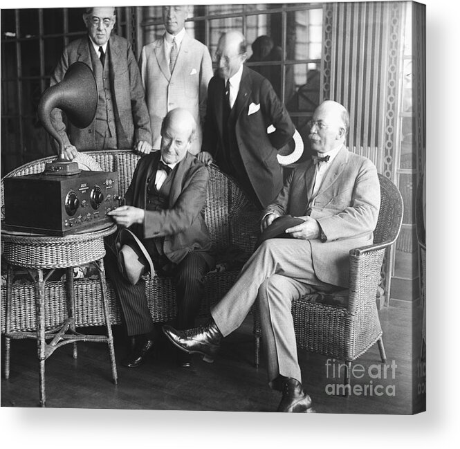 People Acrylic Print featuring the photograph William Jennings Bryan And Brother by Bettmann