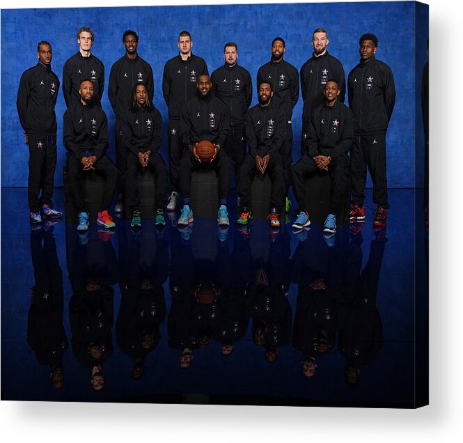 The Western Conference All Stars Acrylic Print featuring the photograph 2023 NBA All-Star - NBA All-Star Game by Jesse D. Garrabrant