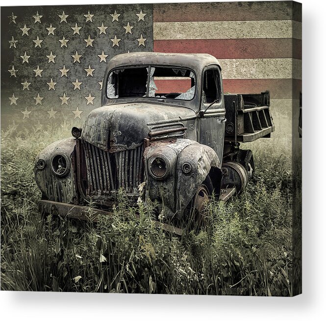 Pickup Truck Acrylic Print featuring the photograph American Beauty 2 by Jerry LoFaro