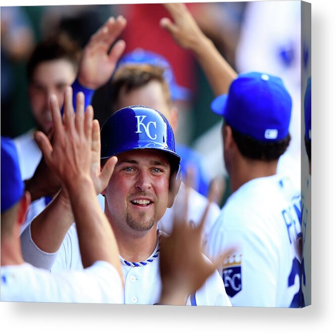 American League Baseball Acrylic Print featuring the photograph Billy Butler by Jamie Squire