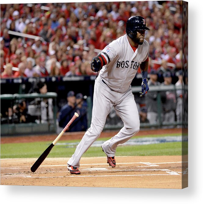 Playoffs Acrylic Print featuring the photograph David Ortiz by Ron Vesely