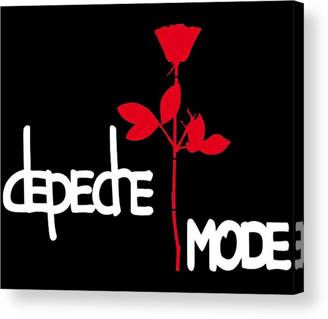 Depeche Mode Acrylic Print featuring the digital art Depeche Mode by Mattos John