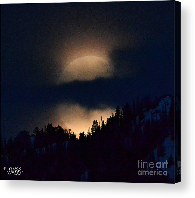 Full Moon Acrylic Print featuring the photograph Full Flower Moon #5 by Dorrene BrownButterfield